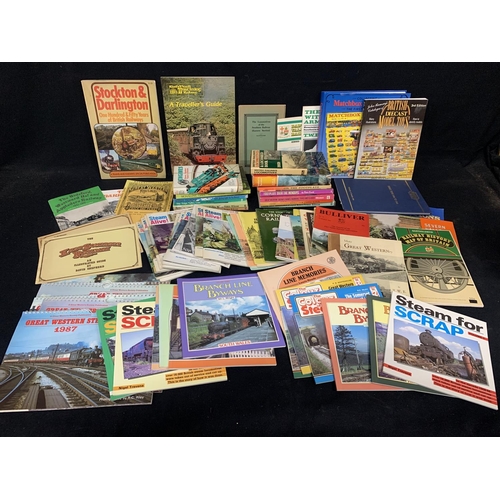 856 - Railway interest books and booklets plus three Die Cast Catalogues