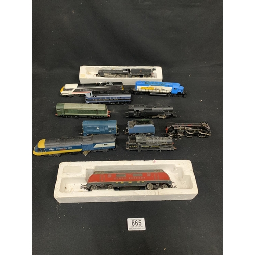 865 - 11 assorted OO Gauge Locos