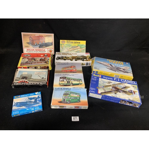 871 - 11 unmade model kits