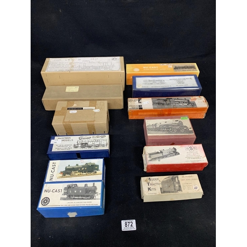 872 - 12 Boxed model kits of various makes