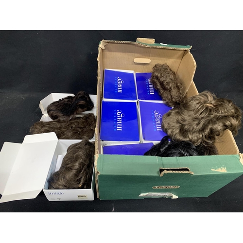 887 - Box of Natural Image ladies wigs