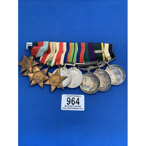 964 - WW1 Medal to 42447 Pte.G.E.A.Hester. The Queens R. and WW2 medals to S/SJT.E.Rouse.R.A.M.C.