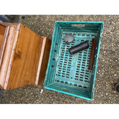 194 - An oak cased long-case clock by local maker J FRENCH OF YALDING