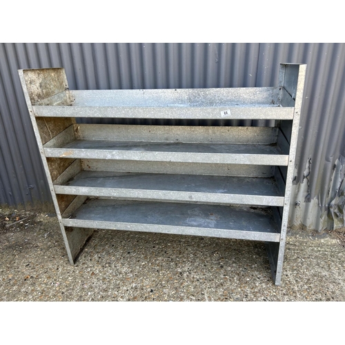 66 - A van shelving rack 120x35x110