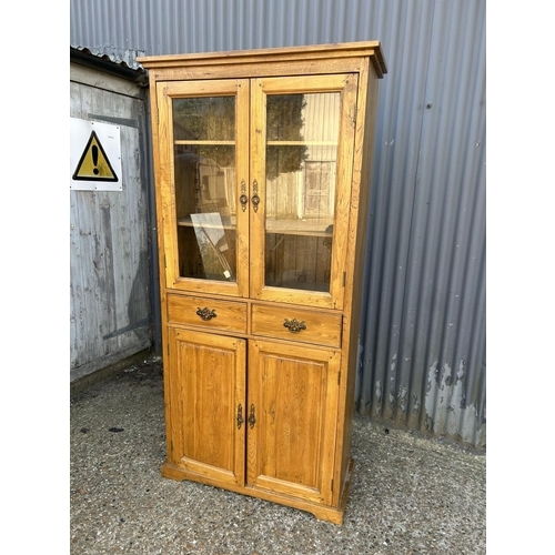 38 - A modern light oak bookcase cabinet by pippy oak 98x44x200