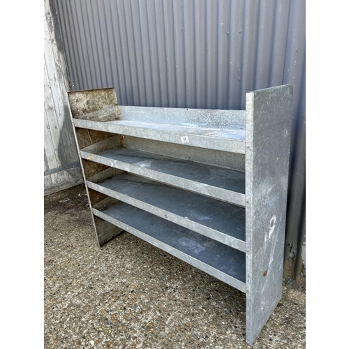 66 - A van shelving rack 120x35x110