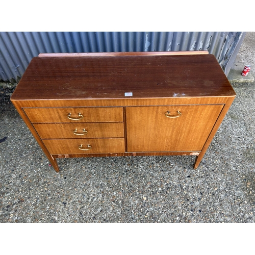 116 - Small mid century teak 3 drawer sideboard