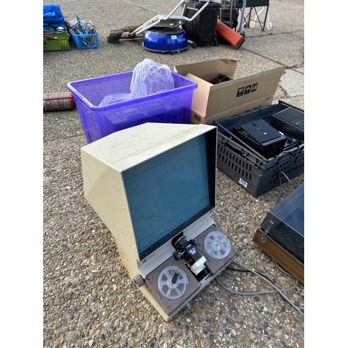 140 - A Ferguson record deck together with other record and  Hi Fi units