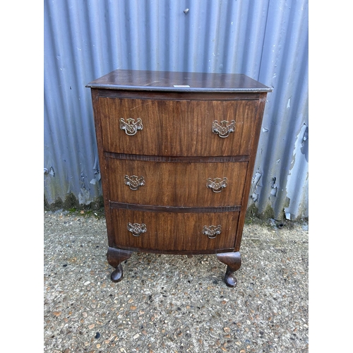 161 - Repro chest of three drawers