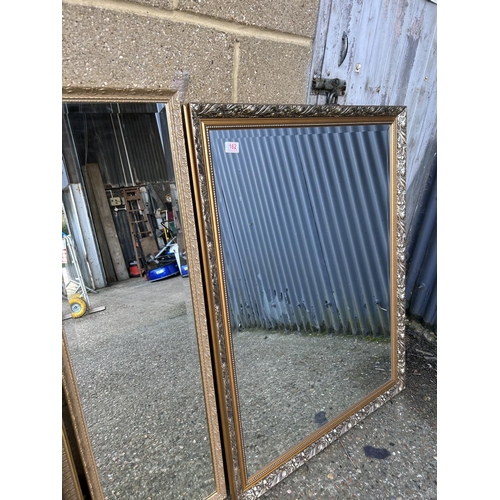 162 - 3 large gold gilt mirrors