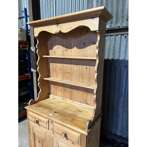 168 - A solid pine dresser 95x46x186