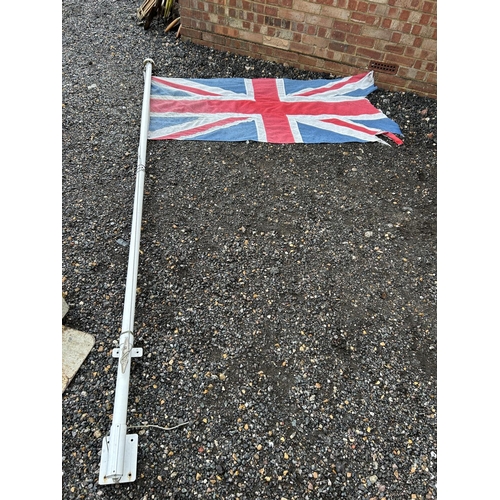 28 - A Union Jack flag on pole