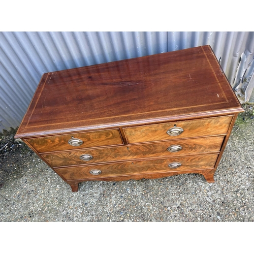 42 - A Victorian mahogany chest of four drawers