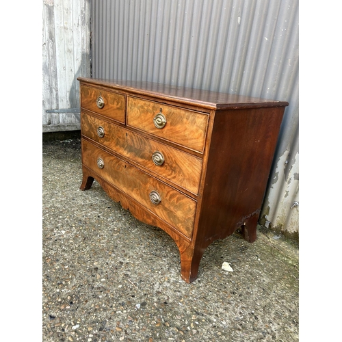 42 - A Victorian mahogany chest of four drawers