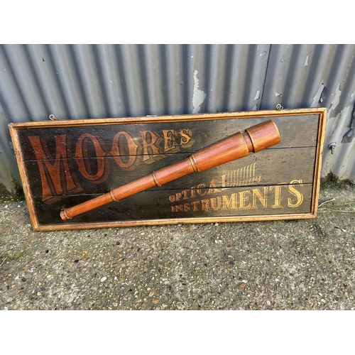 48 - A repriduction MOORES instruments sign 120x50