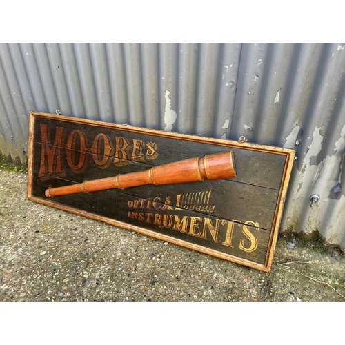 48 - A repriduction MOORES instruments sign 120x50