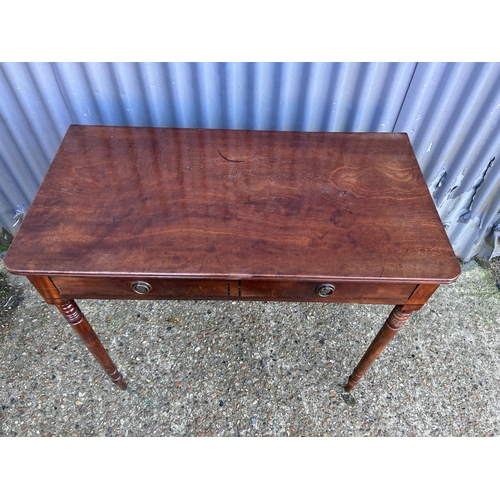 56 - A victorian single drawer side table 87x46x77