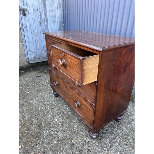 58 - A good quality Victorian mahogany chest of four drawers 91x48x88