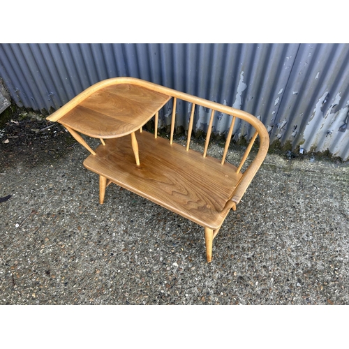 89 - Elm stickback telephone seat by Chippy Heath