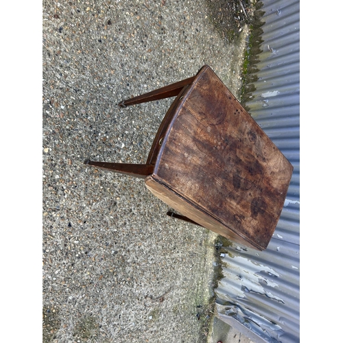 91 - Victorian single drawer drop leaf table for restoration