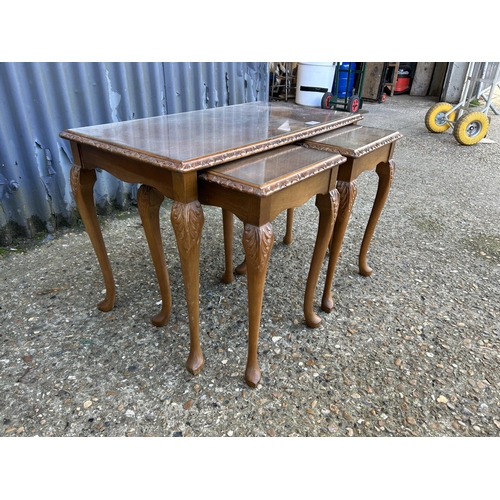 97 - Repro nest walnut of tables