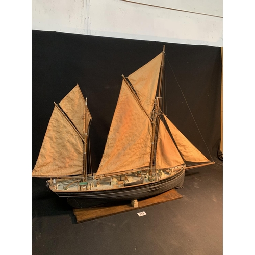 785 - Hand built Model Sailing Barge 'Dalice', overall length 104 cms, height 80 cms (Collection only)