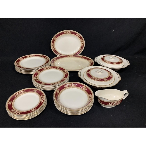 611 - Mid Winter Lockwood dinnerware, 29 pieces