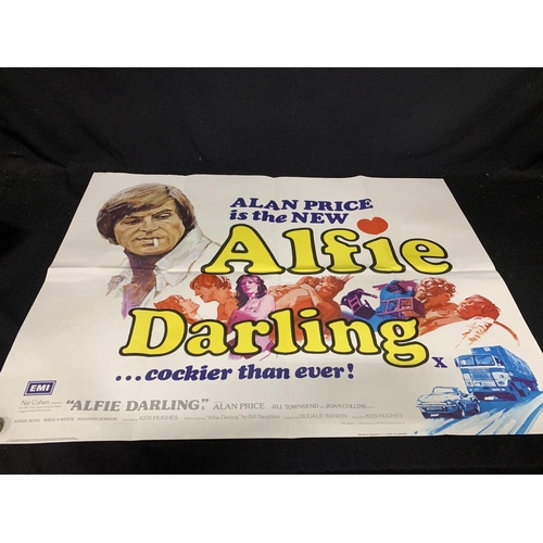 663 - Paper Film Poster Alfie Darling originally from The Granada Cinema Maidstone