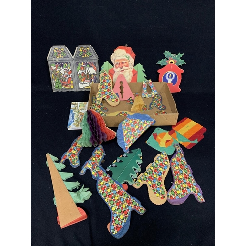 517 - Vintage Paper Christmas decorations