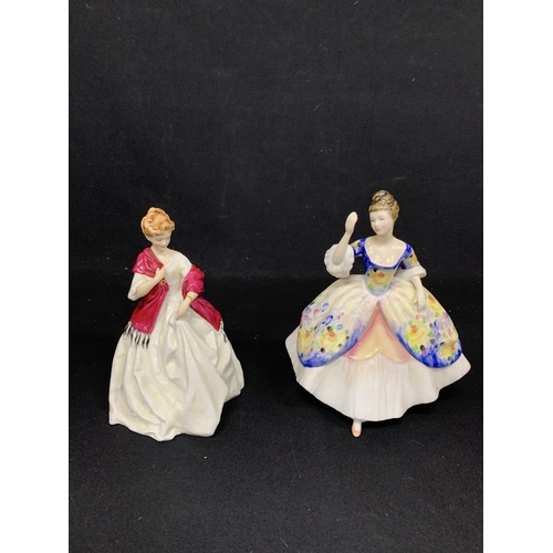 634 - Doulton Christine figure height 20 cms and Royal Worcester First Dance Figure (no damage)