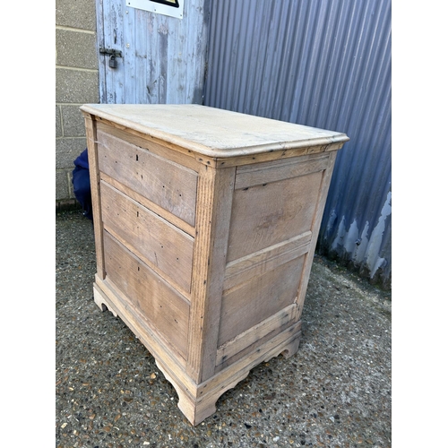 171 - A stripped pine chest of four drawers 80x58x93