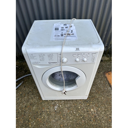 204 - AN indesit washing machine