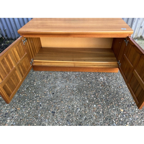 49 - A nathan teak two door record sideboard