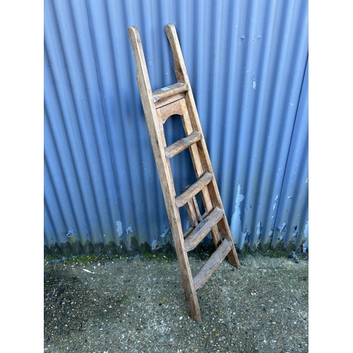 7 - A vintage pine folding step ladder