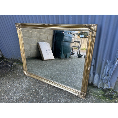 72 - A very large gold gilt framed mirror130x81