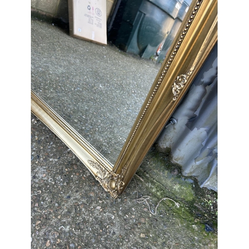 72 - A very large gold gilt framed mirror130x81