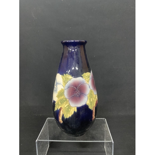 439 - Moorcroft style vase height 31 cms