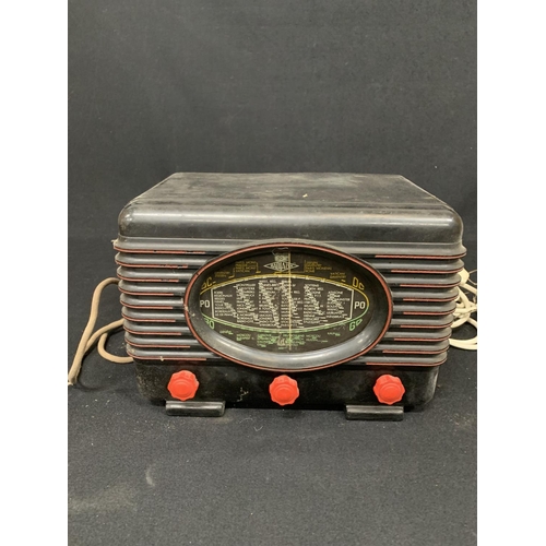 470 - Bakelite Radialva mains radio