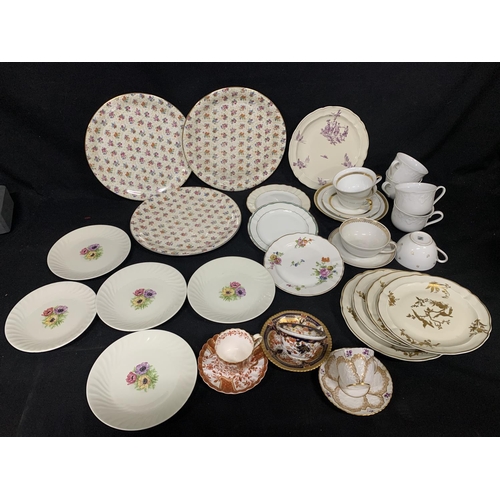 488 - Collection of Teaware and plates, including Limoges