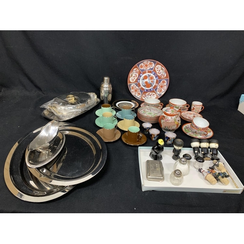 489 - Oriental Teaware, stainless steelware and sundries