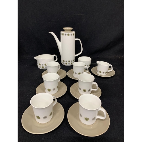 583 - Meakin Allegro Coffee Set, 17 pieces