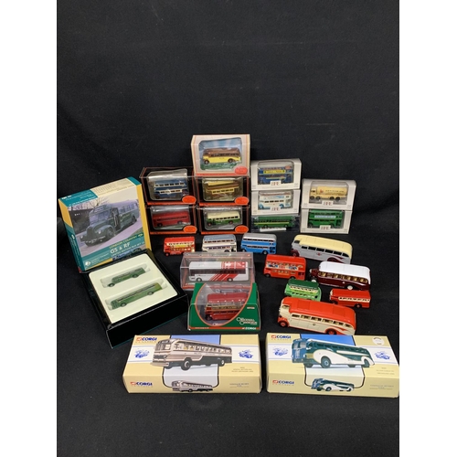 588 - Collection of boxed and unboxed Die cast buses and coaches