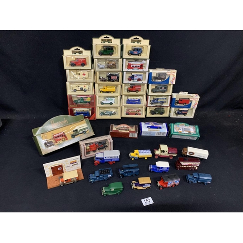 593 - Collection of boxed and unboxed Lledo Days Gone Model vehicles