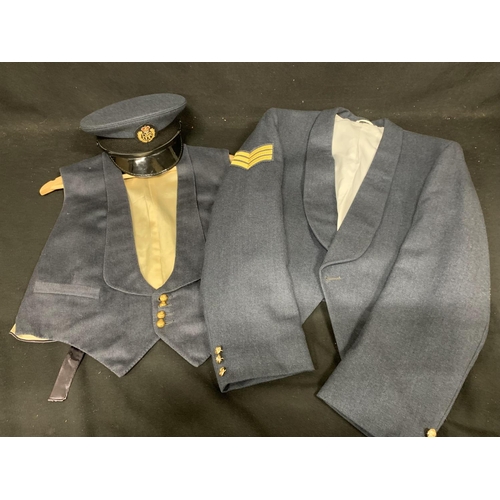 634 - RAF Jacket, Waistcoat and Cap in good condition