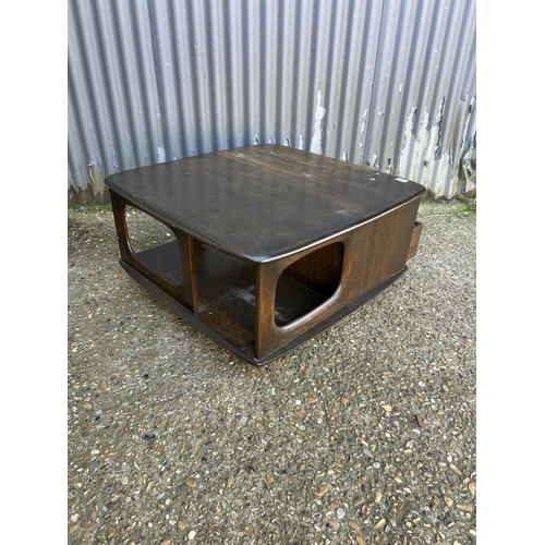 235 - An Ercol Pandora two drawer coffee table in dark elm