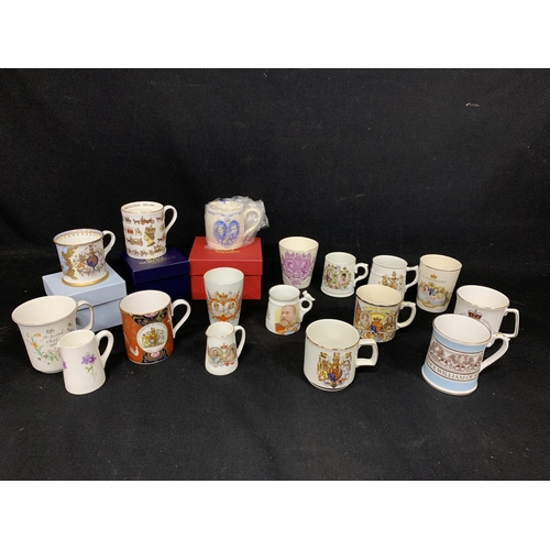 594 - A Collection of Commemorative Mugs