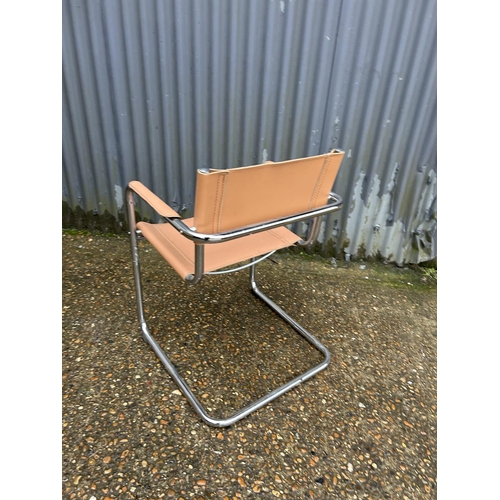 122 - A Marcel Breurer style cantilever armchair