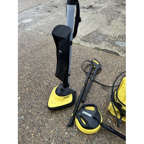 137 - Two Karcher washers with attachments