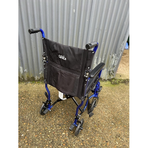 166 - Careco folding wheelchair