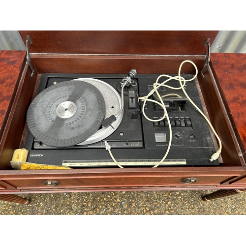 215 - A mahogany cased Dynatron radiogram